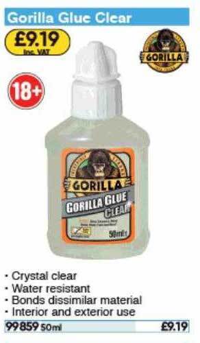 Toolstation Gorilla Glue Clear offer