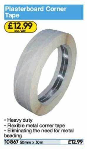 Toolstation Plasterboard Corner Tape offer