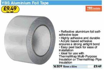 Toolstation Ybs Aluminium Foil Tape offer