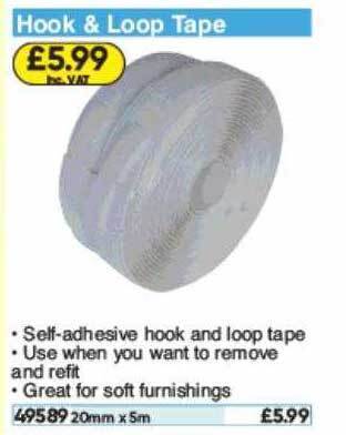 Toolstation Hook & Loop Tape offer