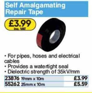 Toolstation Self Amalgamating Repair Tape offer
