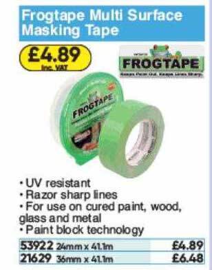 Toolstation Frogtape Multi Surface Masking Tape offer