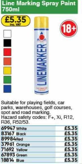 Toolstation Line Marking Spray Paint offer