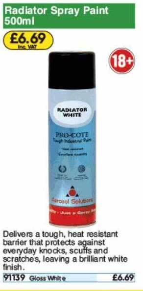 Toolstation Radiator Spray Paint offer