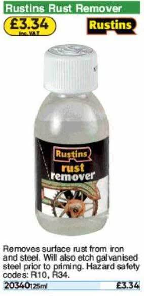 Toolstation Rustins Rust Remover offer