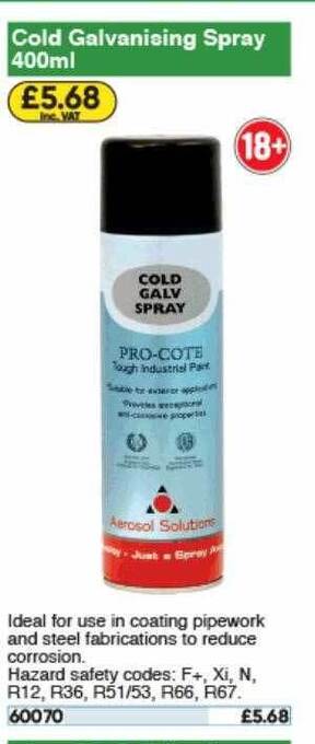 Toolstation Cold Galvanising Spray offer