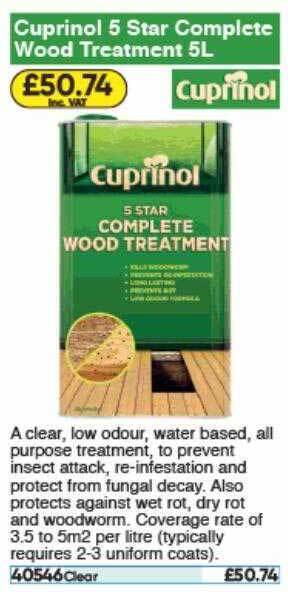 Cuprinol 5 Star Complete Wood Treatment