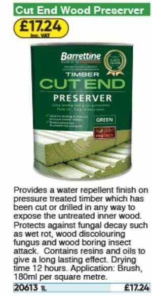 Toolstation Cut End Wood Preserver offer