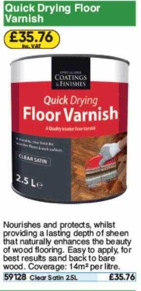 Toolstation Quick Drying Floor Varnish offer