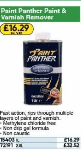 Toolstation Paint Panther Paint & Varnish Remover offer