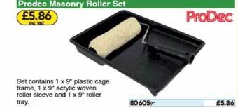Toolstation Prodec Masonry Roller Set offer