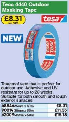 Toolstation Tesa 4440 Outdoor Masking Tape offer
