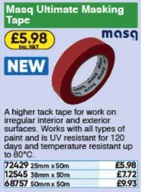 Toolstation Masq Ultimate Masking Tape offer