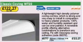Toolstation Classic Coving Wt22 Nmc offer