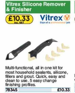 Toolstation Vitrex Silicone Remover & Finisher offer