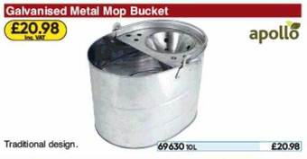 Toolstation Galvanised Metal Mop Bucket Apollo offer