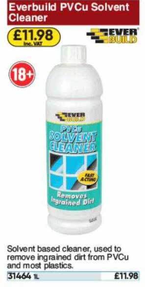 Toolstation Everbuild Pvcu Solvent Cleaner offer