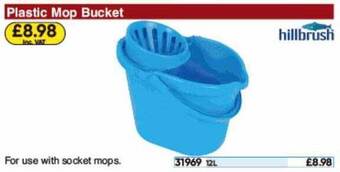 Toolstation Plastic Mop Bucket Hillbrush offer