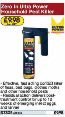 Toolstation Zero In Ultra Power Household Pest Killer offer
