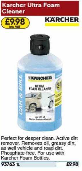 Toolstation Karcher Ultra Foam Cleaner offer