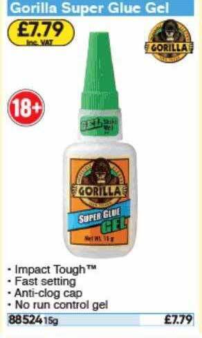Toolstation Gorilla Super Glue Gel offer