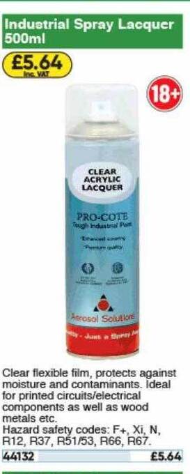 Toolstation Industrial Spray Lacquer offer