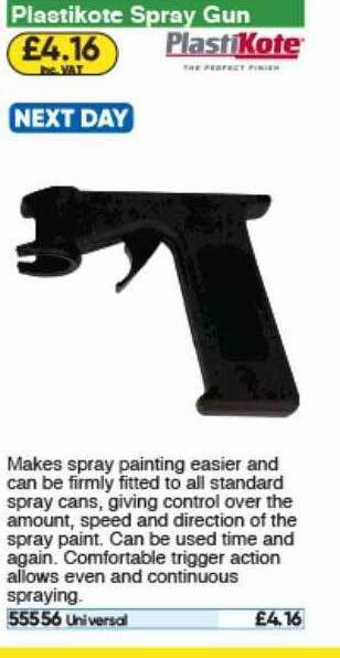 Toolstation Plastikote Spray Gun offer