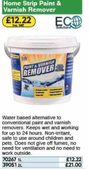 Toolstation Home Strip Paint & Varnish Remover Eco Solution offer