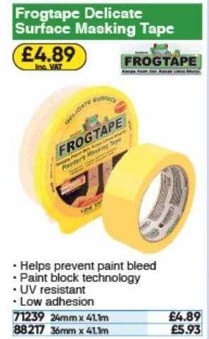 Toolstation Frogtape Delicate Surface Masking Tape offer