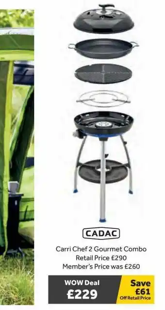 GO Outdoors Cadac Carri Chef 2 Gourmet Combo offer