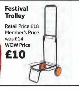 GO Outdoors Festival Trolley offer
