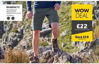 GO Outdoors Brasher Men's Walk Short offer