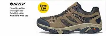 GO Outdoors Hi-tec Men's Ravus Vent Walking Shoes offer