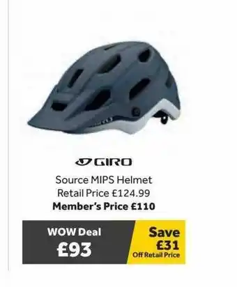 GO Outdoors Giro Source Mips Helmet offer