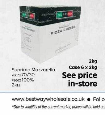 Bestway Suprimo Mozzarella offer
