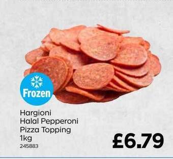 Bestway Hargioni Halal Pepperoni Pizza Topping 1kg offer
