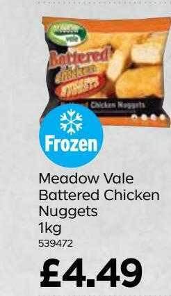 Bestway Meadow Vale Battered Chicken Nuggets 1kg offer