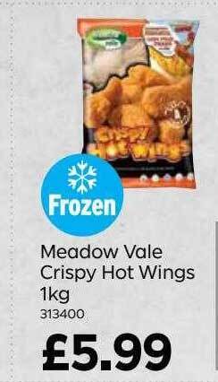 Bestway Meadow Vale Crispy Hot Wings 1kg offer