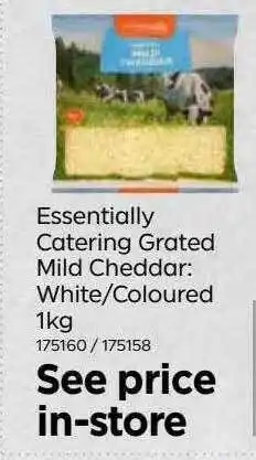 Bestway Essentially Catering Grated Mild Cheddar offer