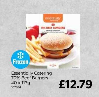 Bestway Essentially Catering 70% Beef Burgers offer