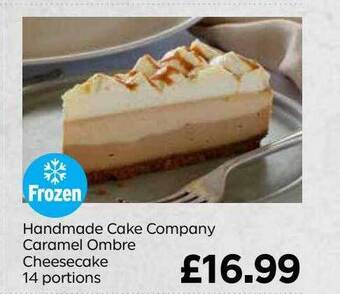 Bestway Handmade Cake Company Caramel Ombre Cheesecake 14 Portions offer