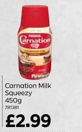 Bestway Carnation Milk Squeezy 450 G offer