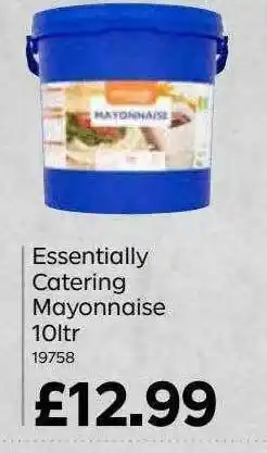 Bestway Essentially Catering Mayonnaise 10l offer