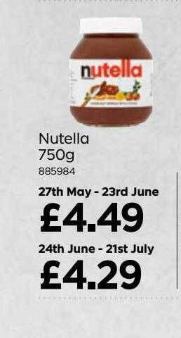Bestway Nutella offer