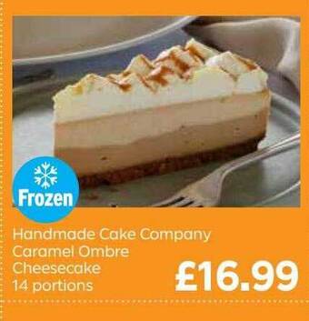 Bestway Handmade Cake Company Caramel Ombre Cheesecake 14 Portions offer