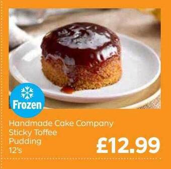Bestway Handmade Cake Company Sticky Toffee Pudding 12's offer