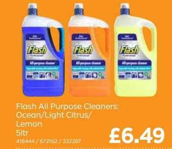 Bestway Flash All Purpose Cleaners : Ocean-light Citrus-lemon 5l offer