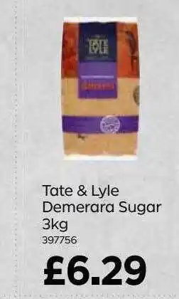 Bestway Tate & Lyle Demerara Sugar 3 Kg offer