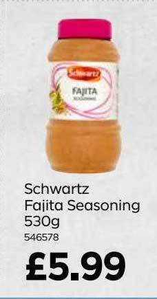 Bestway Schwartz Fajita Seasoning 530 G offer