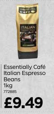 Bestway Essentially Café Italian Espresso Beans 1 Kg offer
